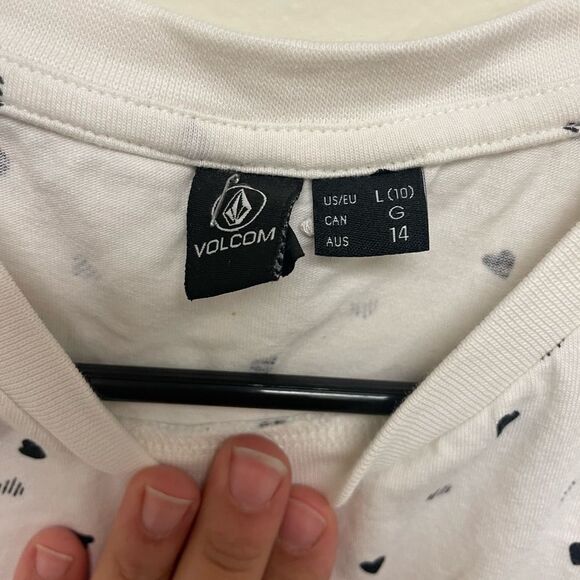 Volcom Women's White Last Drink Cutout Pullover Tie Waist Minidress Size L - Picture 7 of 7